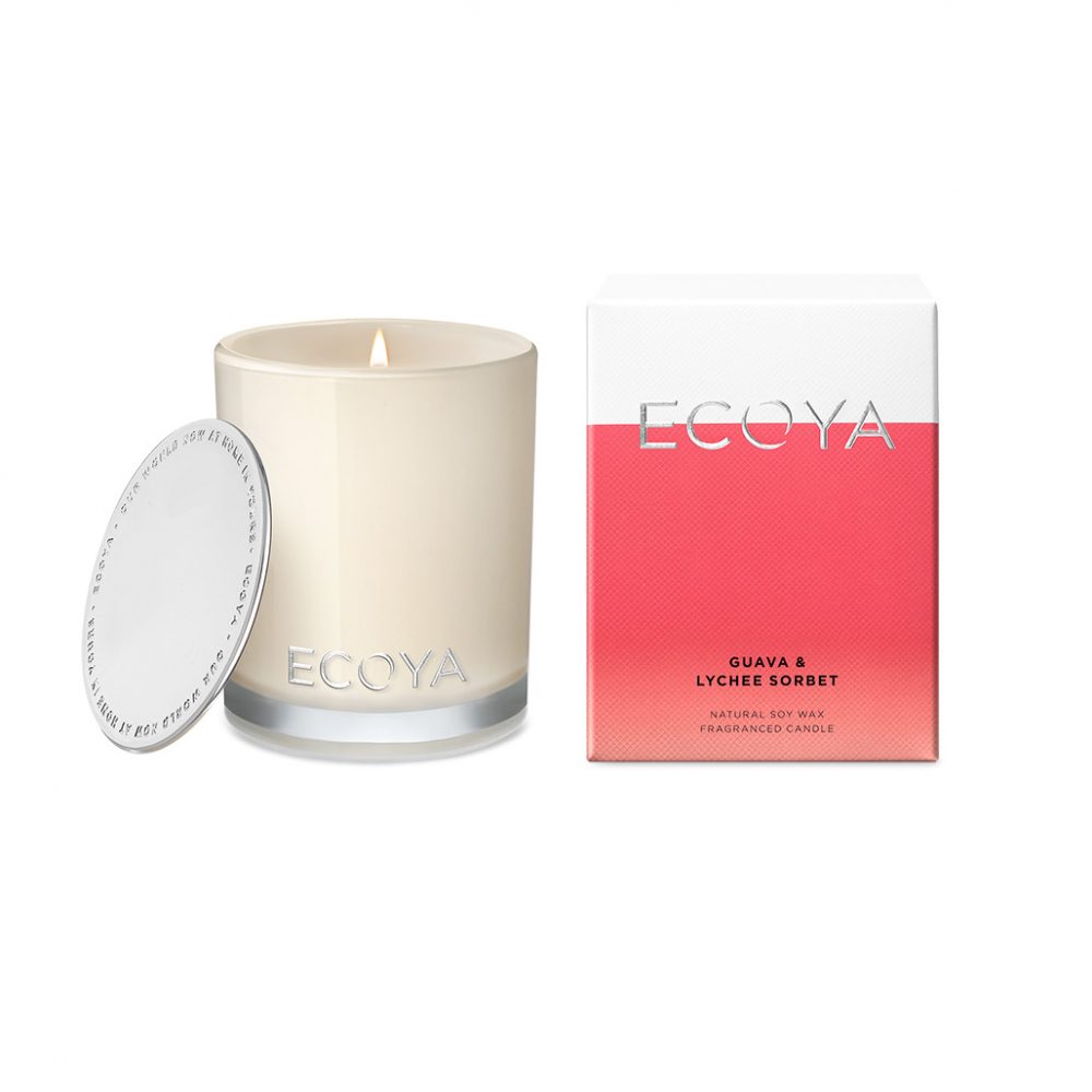 Ecoya Madison Candle Large Guava & Lychee Sorbet Victoria Hall Emporium